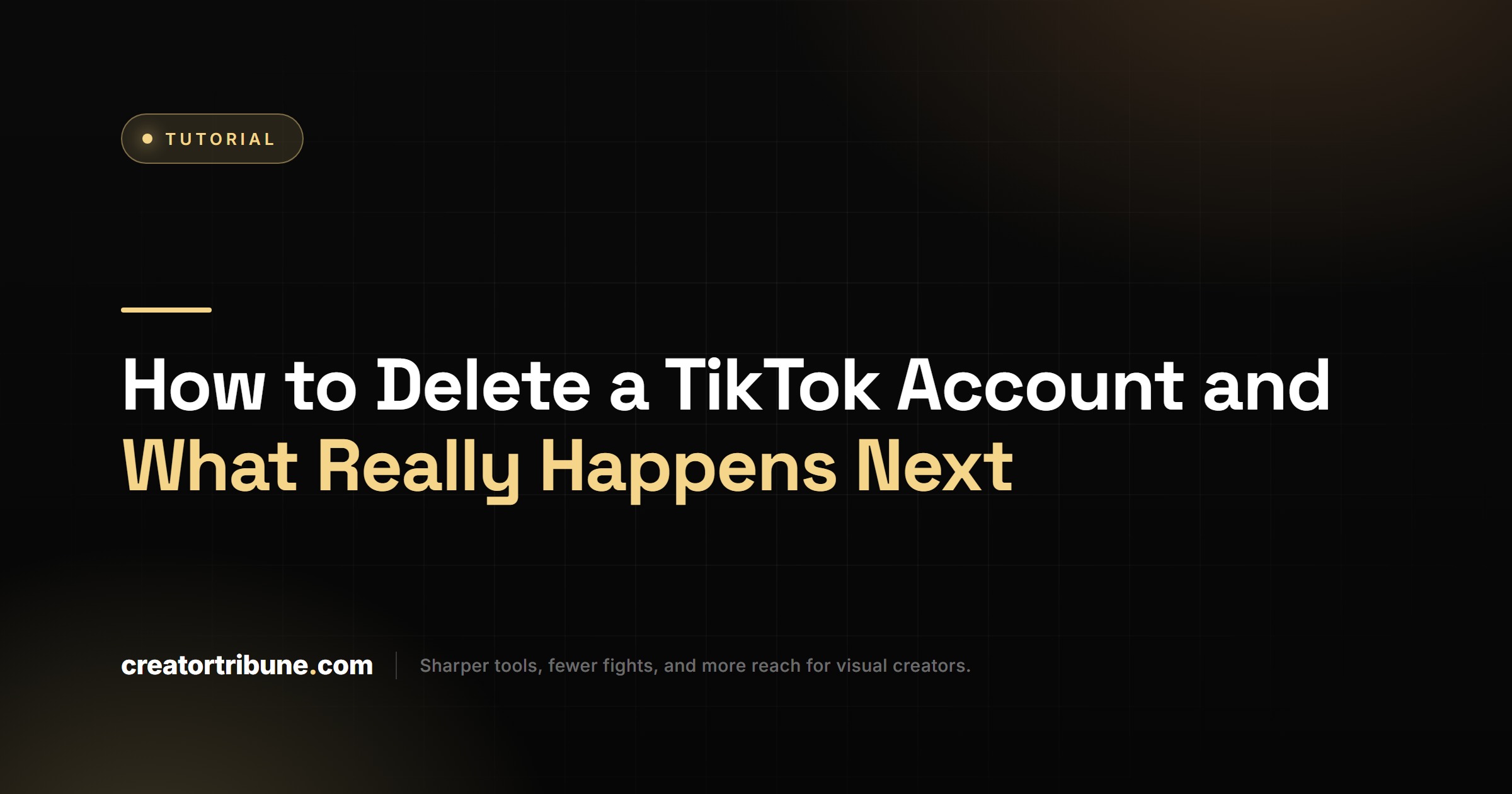 How to Delete a TikTok Account