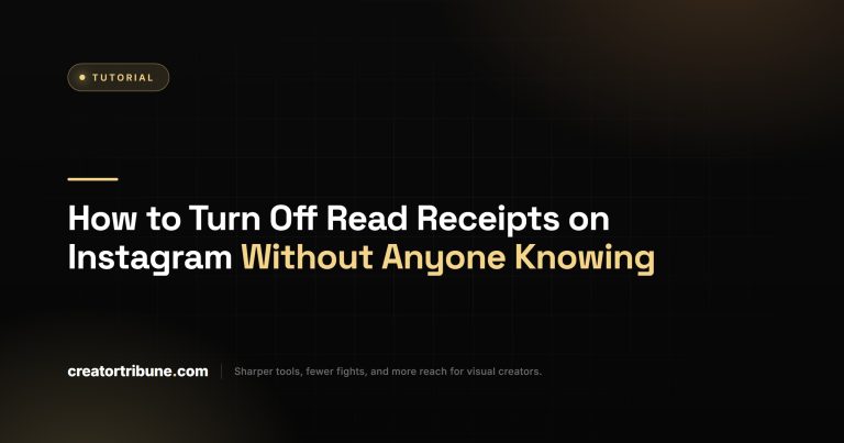 How to Turn Off Read Receipts on Instagram