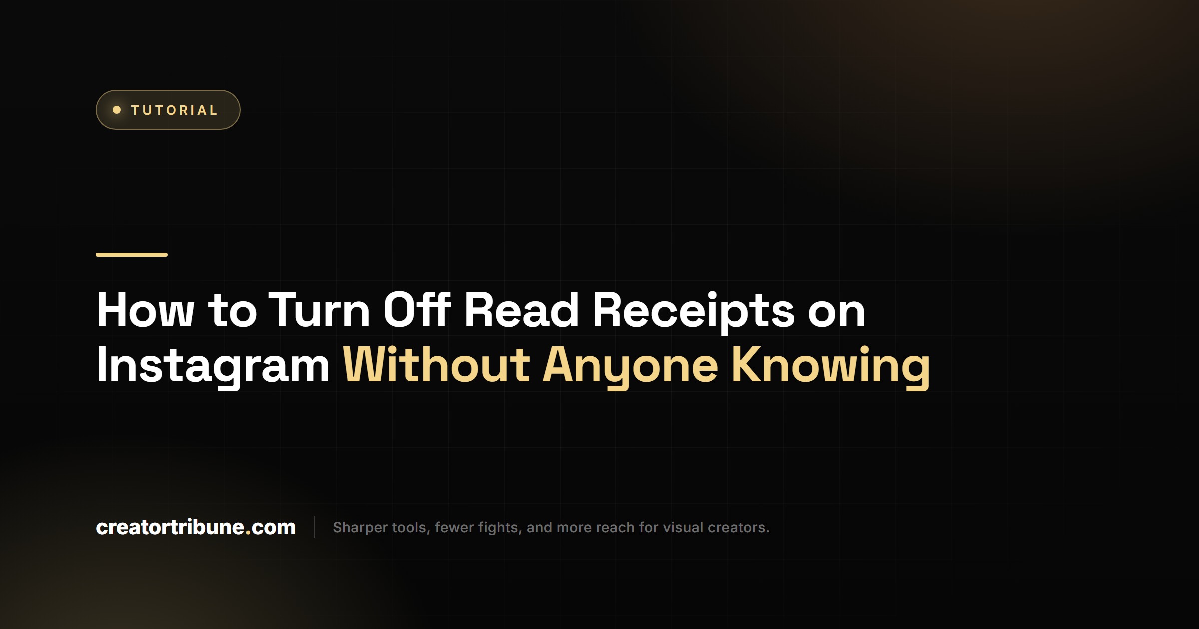 How to Turn Off Read Receipts on Instagram