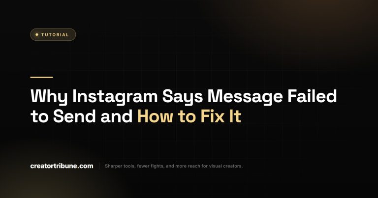 Instagram Message Failed to Send