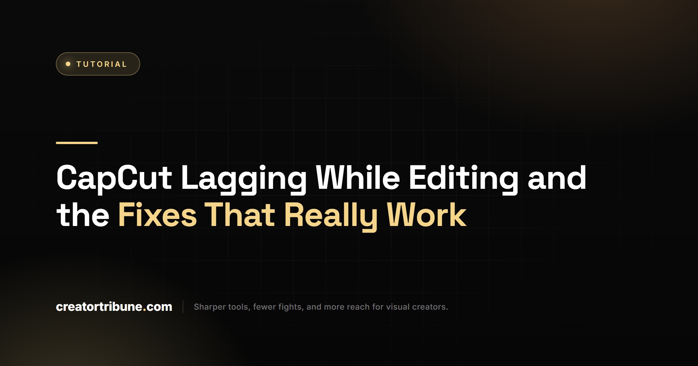 CapCut Lagging While Editing