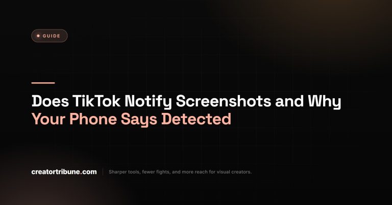 Does TikTok Notify Screenshots and Why Your Phone Says Detected