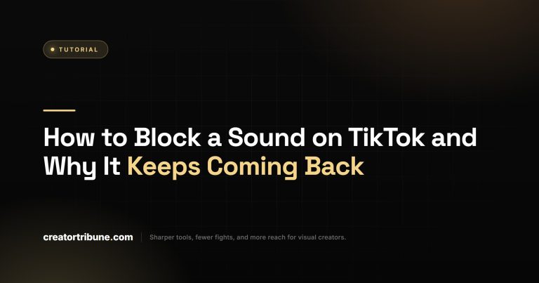 How to Block a Sound on TikTok