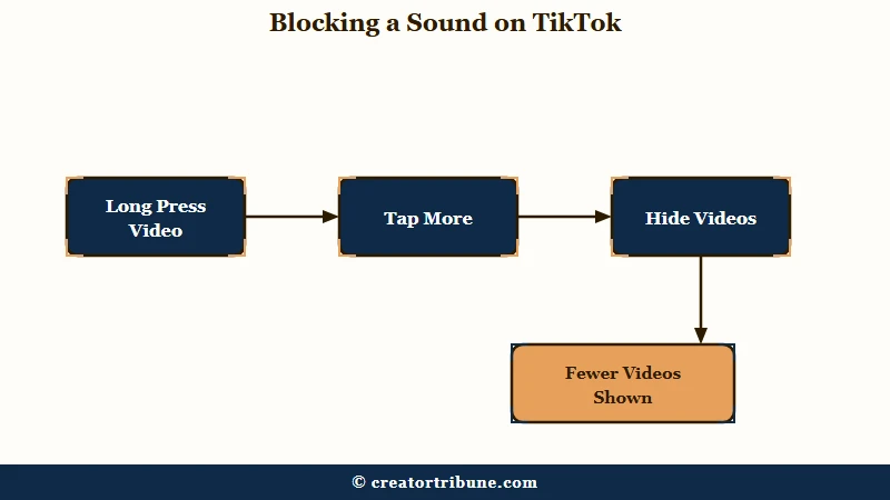 Steps to hide a TikTok sound from feed