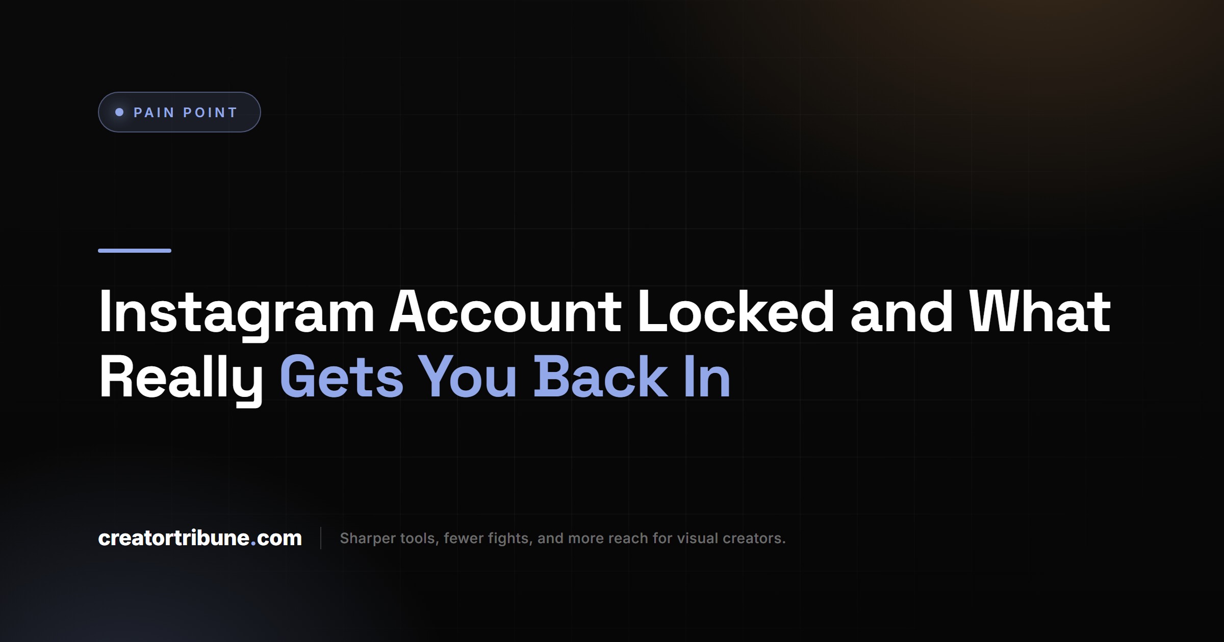Instagram Account Locked