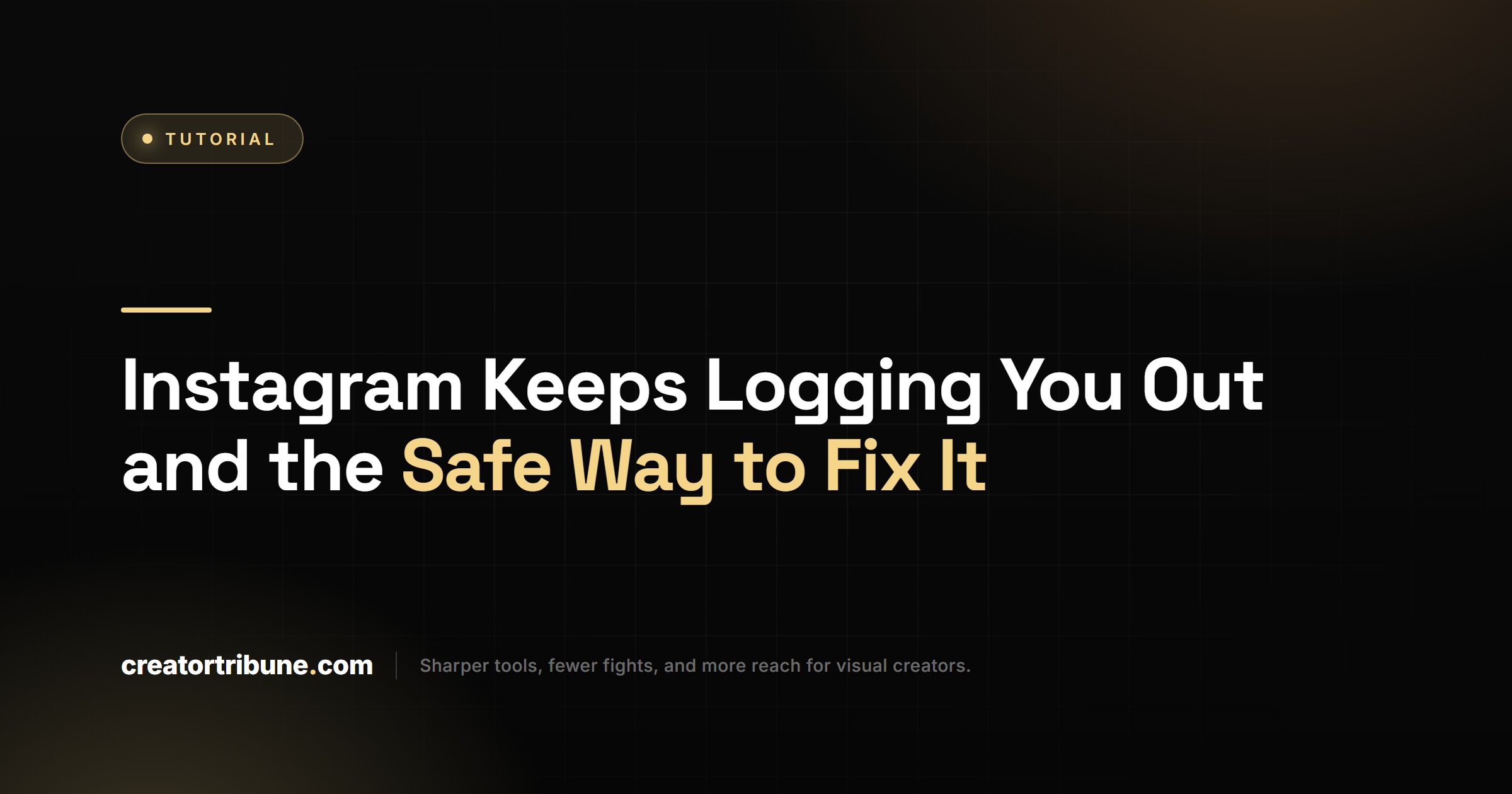 Instagram Keeps Logging You Out