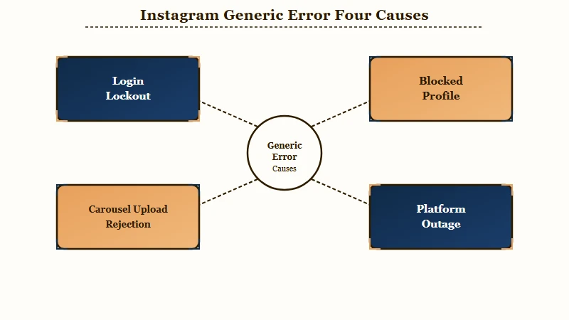 Four unrelated causes behind one Instagram error