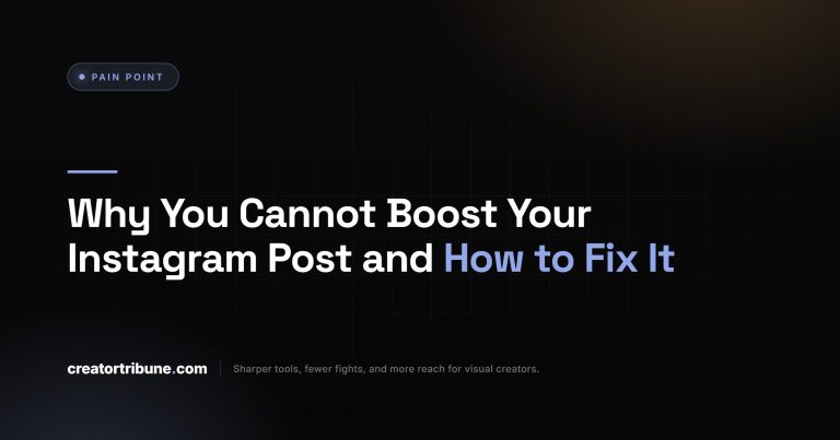 Why You Cannot Boost Your Instagram Post and How to Fix It