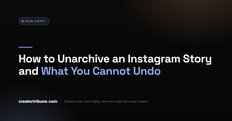 How to Unarchive an Instagram Story