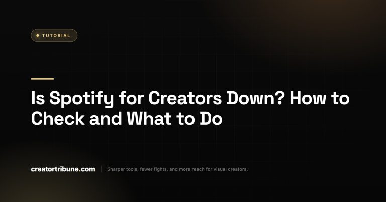 Is Spotify for Creators down and how to check