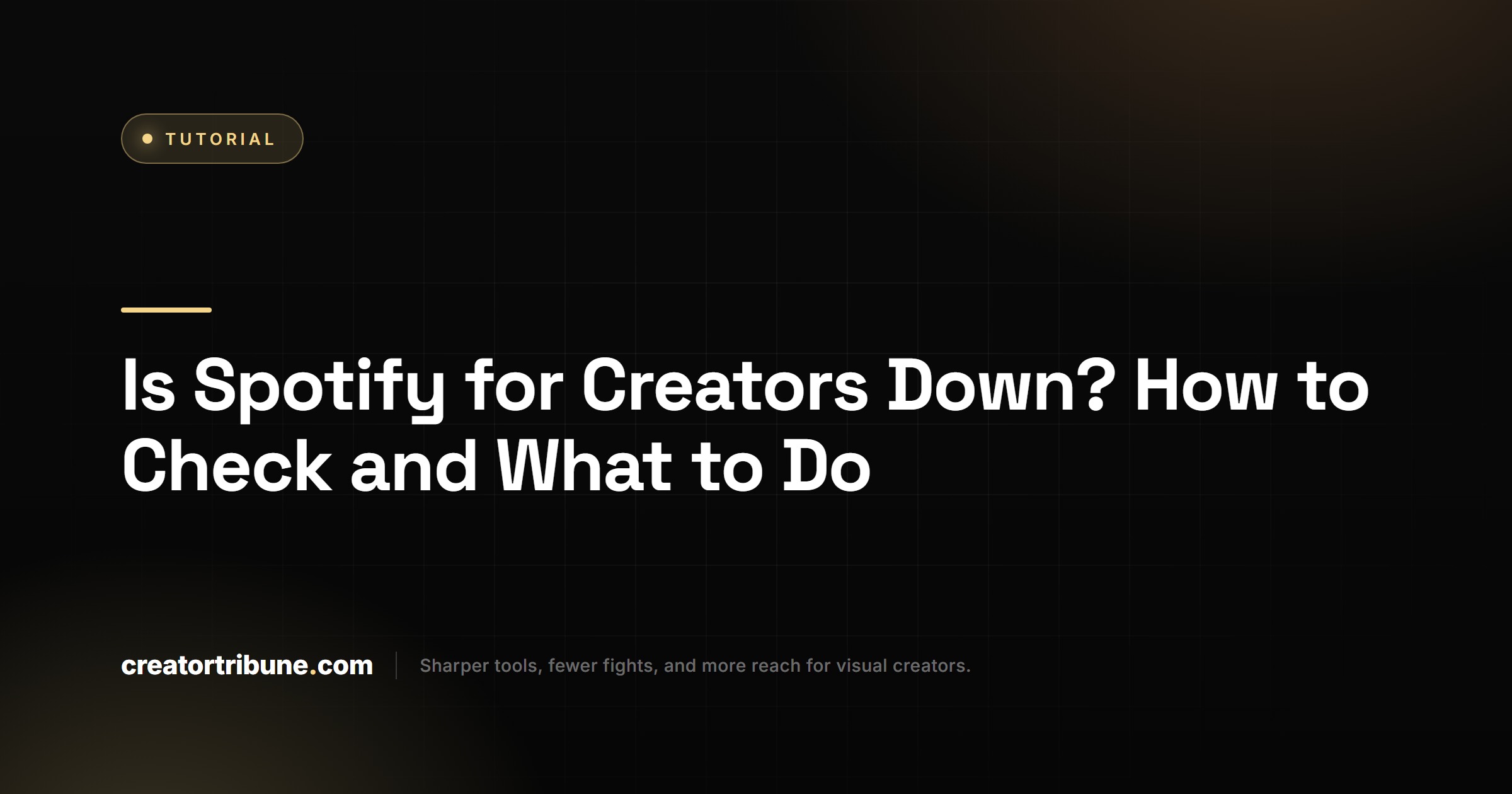 Is Spotify for Creators down and how to check