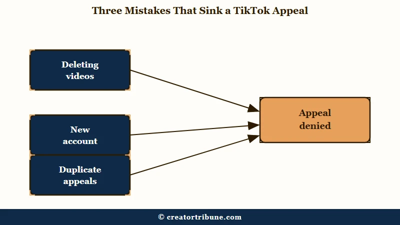 Three mistakes that lead to a denied TikTok ban appeal