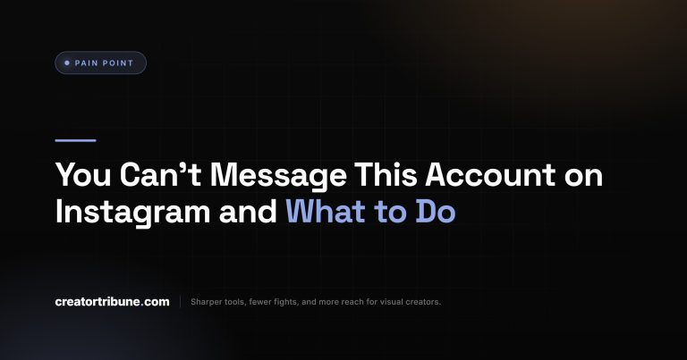 You Can't Message This Account on Instagram and What to Do