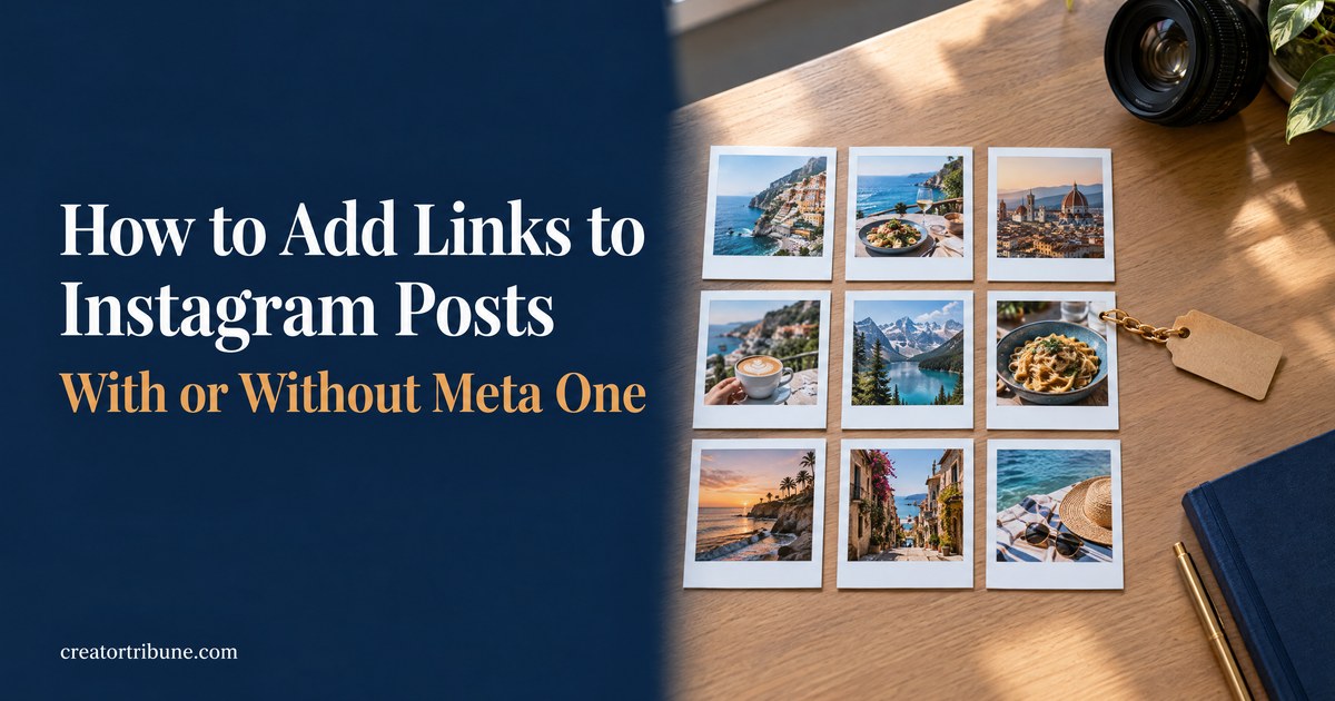 How to Add Links to Instagram Posts With or Without Meta One